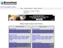 Tablet Screenshot of mininghome.com